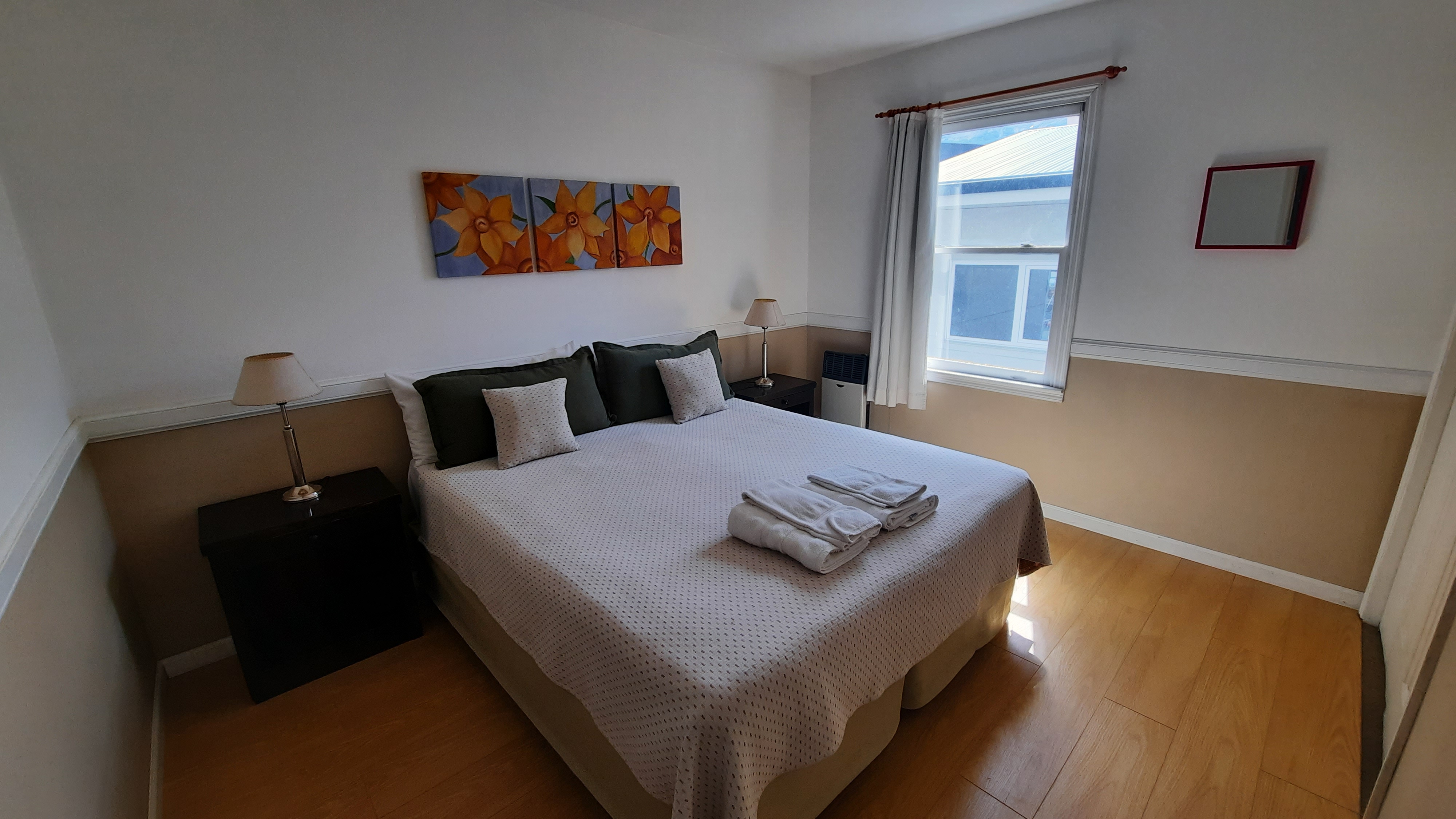 Duplex del Hotel Austral con cama matrimonial